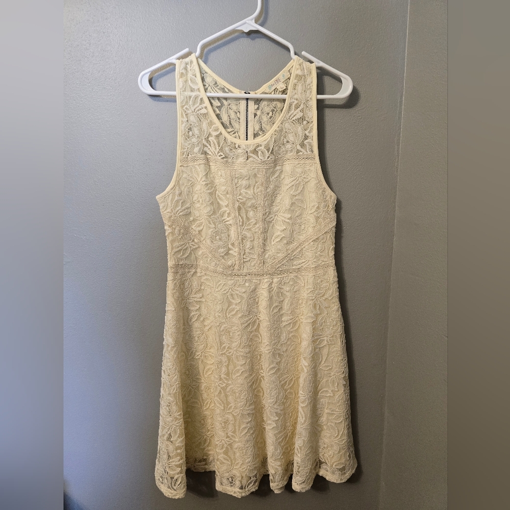 Love, Fire Cream Lace Top